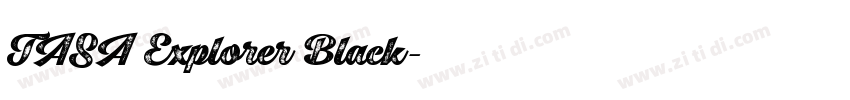 TASA Explorer Black字体转换